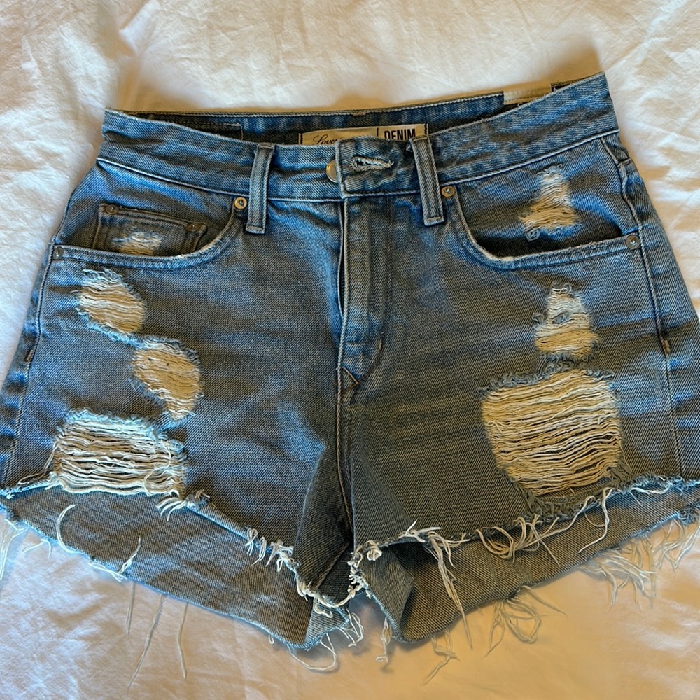 Lover + Friends high waisted mom shorts size 27